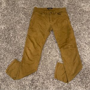 DUER N2X 33x30 Camel Tan Brown Khaki Slim Taper Stretch Performance Chino Pants